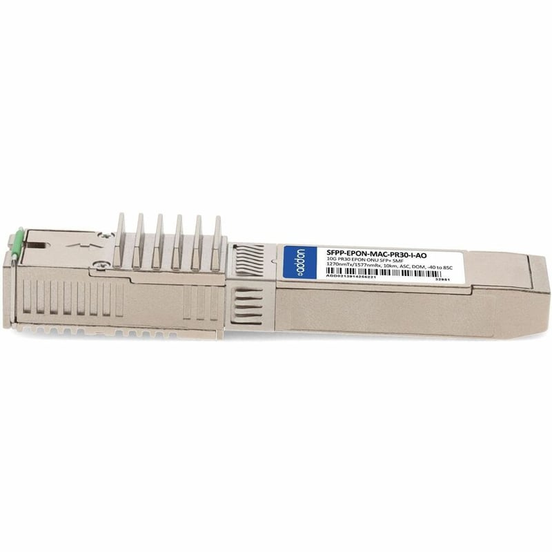 AddOn MSA and TAA 10G EPON ONU Stick with MAC SFP+ Transceiver (SMF, 1270nmTx/1577nmRx, PR30, ASC, -40 to 85C) - Thumbnail 2