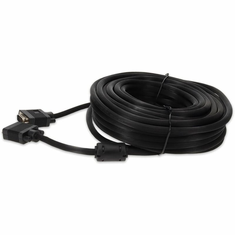 50ft VGA Male to VGA Male Black Cable For Resolution Up to 1920x1200 (WUXGA) - Thumbnail 2
