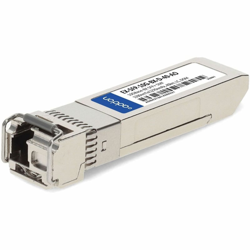 AddOn Juniper Networks EX-SFP-10G-BX-D-40 Compatible TAA 10GBase-BX SFP+ Transceiver (SMF, 1330nmTx/1270nmRx, 40km, LC, DOM) - Thumbnail 1