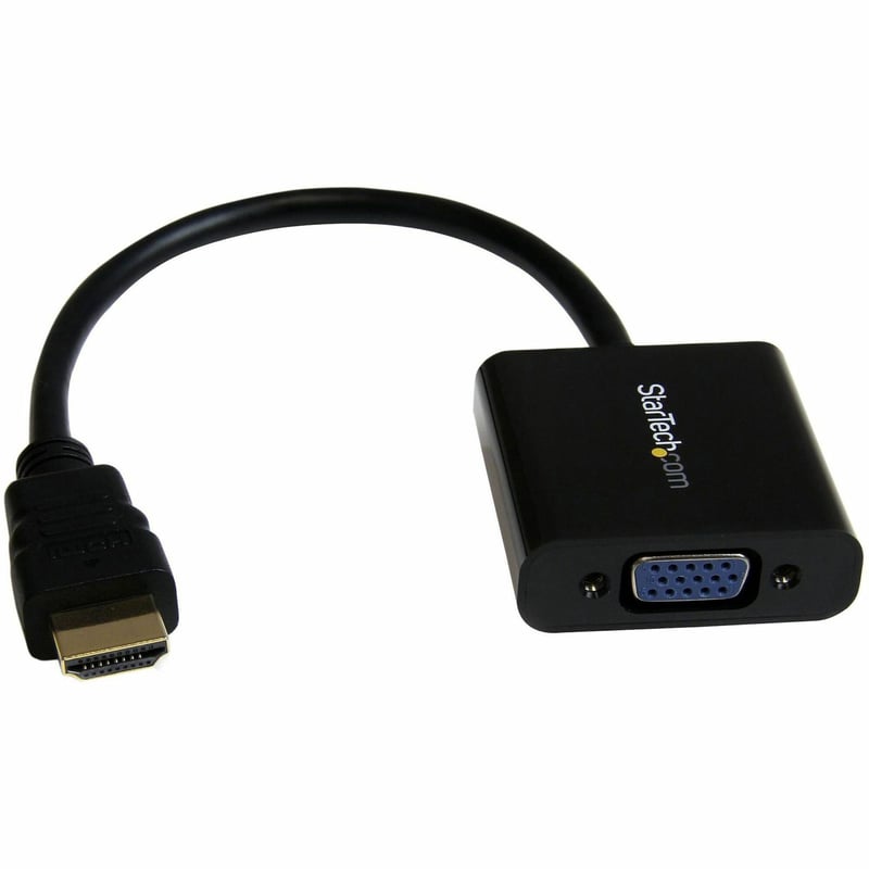 StarTech.com HDMI to VGA Adapter - 1080p - 1920 x 1080 - Black - HDMI Converter - VGA to HDMI Monitor Adapter - Thumbnail 1