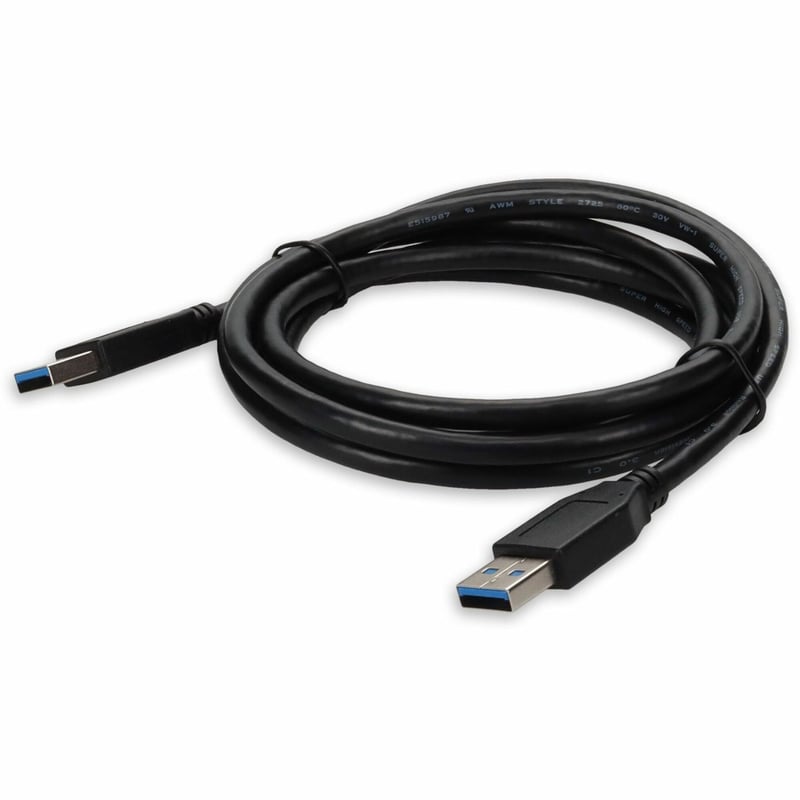 USB 3.0(A) TO USB 3.0 (A) M TO M CABLE BLACK - Thumbnail 1