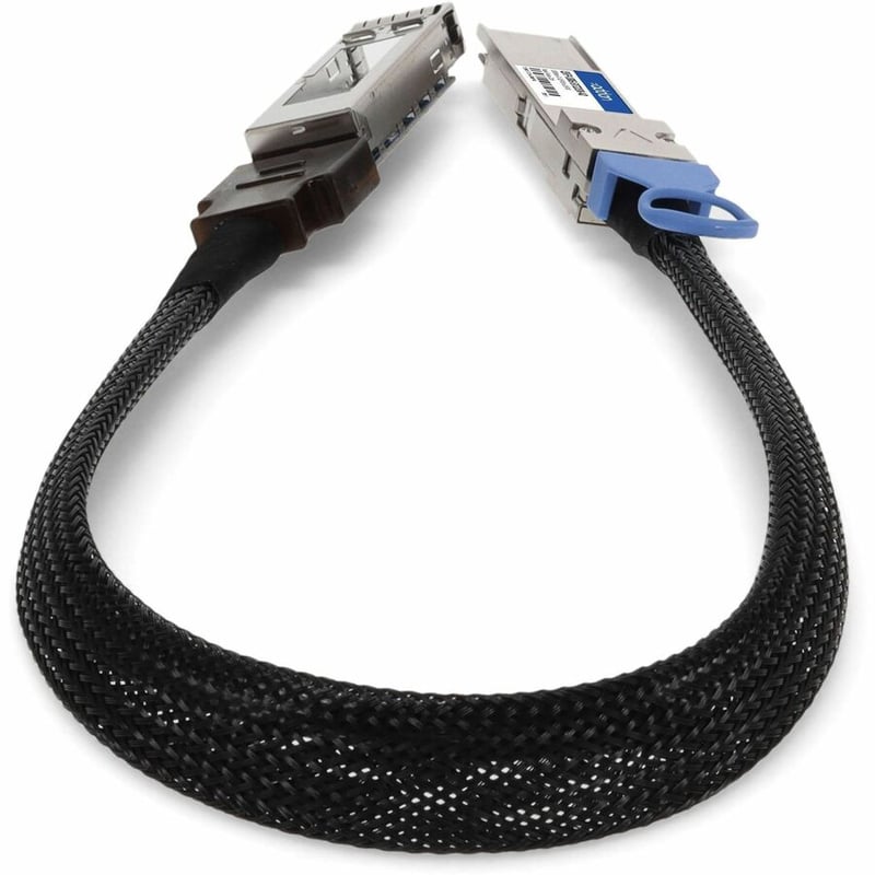 AddOn 100GBase-CU QSFP28 to QSFP28 Male to Female Direct Attach Extension Cable (Passive Twinax, 22cm, 30AWG) - Thumbnail 4