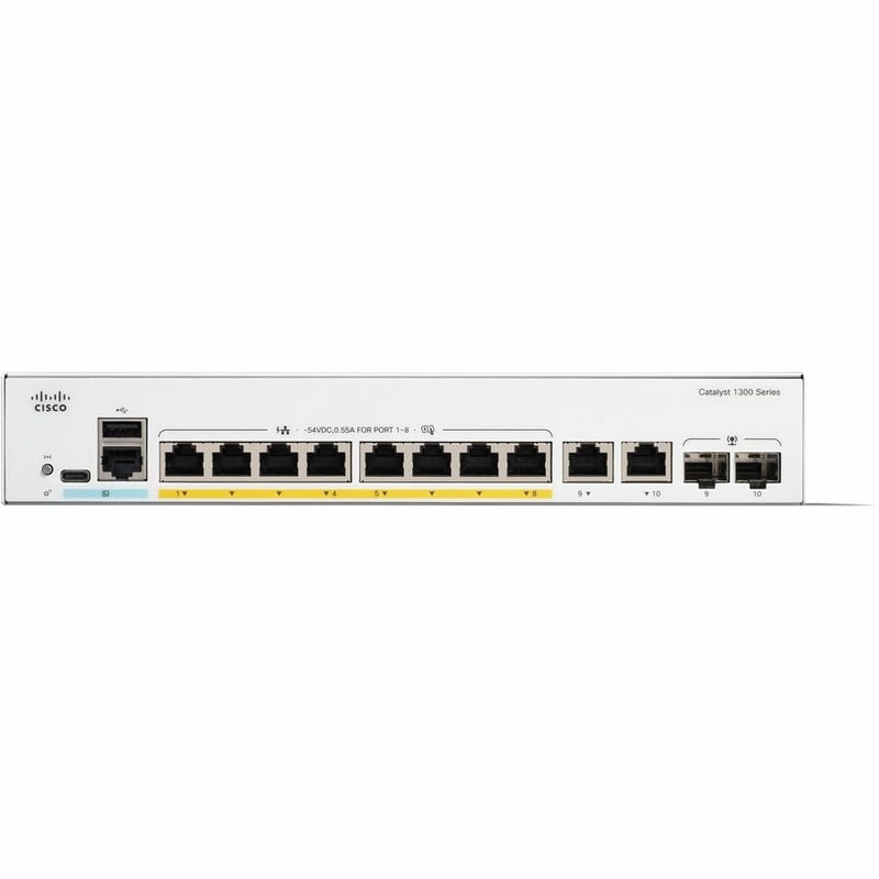 Cisco Catalyst C1300-8P-E-2G Ethernet Switch - Thumbnail 3