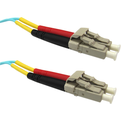 Weltron LC/LC Multi-Mode 50/125M Aqua Fiber Patch Cable - 1M