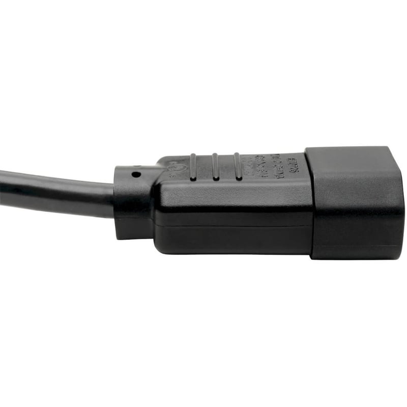 Eaton Tripp Lite Series PDU Power Cord, C13 to C14 - 10A, 250V, 18 AWG, 2 ft. (0.61 m), Black - Thumbnail 3