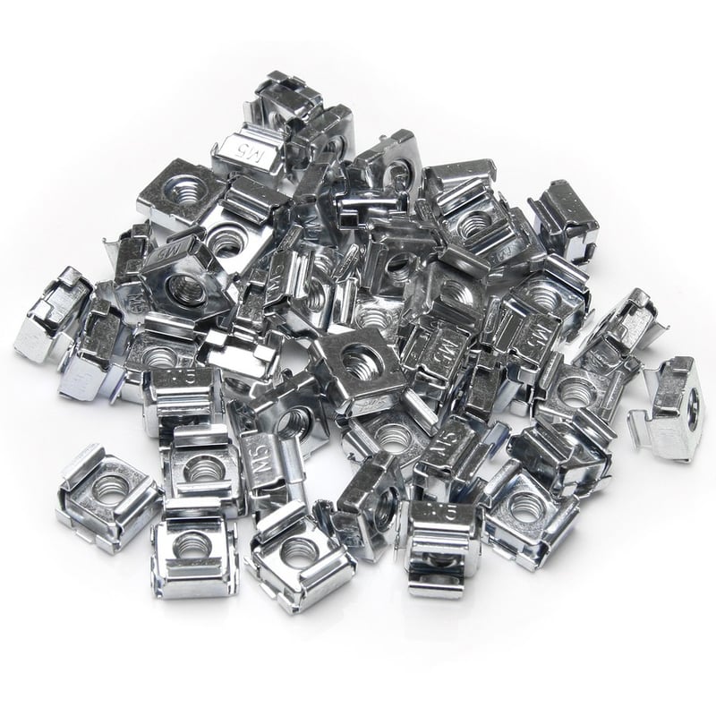 StarTech.com 50 Pack M5 Cage Nuts for Server Rack Cabinets - Thumbnail 2
