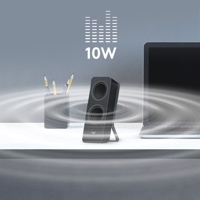 Logitech Z207 Bluetooth Speaker System - 5 W RMS - Black - Thumbnail 2