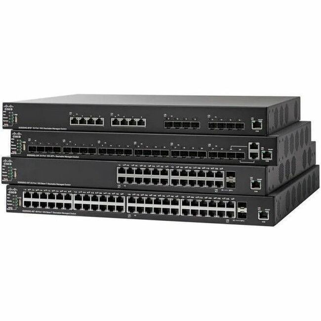 CISCOSF550X-24MP24-PORT10/100POESTACKBLESWTCH REMANUFACTURED