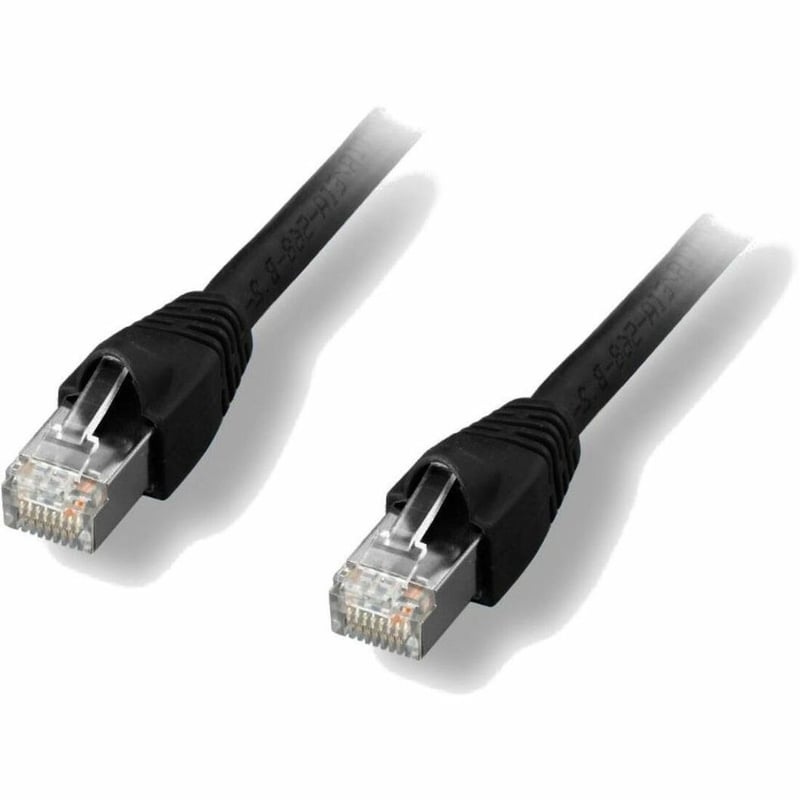 CAT6A SHIELDED PATCH CABLE BLACK 5FT.