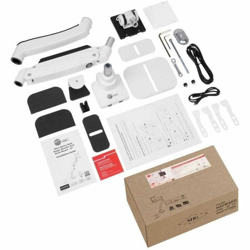 ULTRA HEAVY DUTY SINGLE MONITOR ARM DESK MOUNT - 17IN -57IN