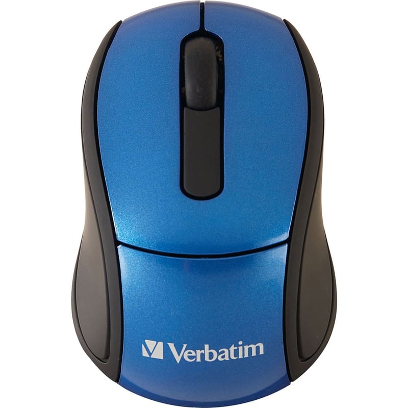 Verbatim Wireless Mini Travel Optical Mouse - Blue - Thumbnail 3