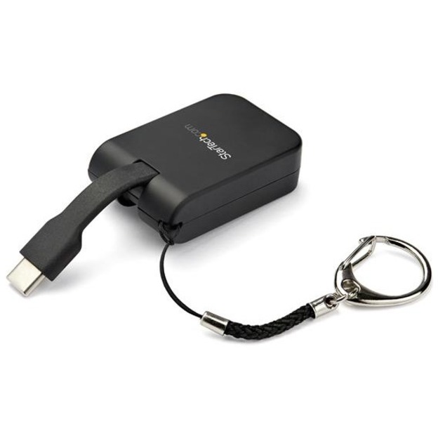 StarTech.com Compact USB C to Mini DisplayPort Adapter - 8K 60Hz DSC/4K USB-C to mDP 1.4 Video Converter w/Keychain Ring - TB3 Compatible - Thumbnail 3