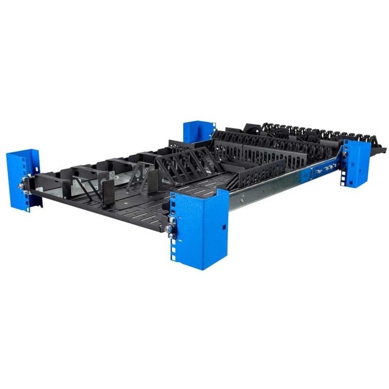 Rack Solutions 1U Modular Device Testing Sliding Rack Shelf 28in Depth - Thumbnail 2