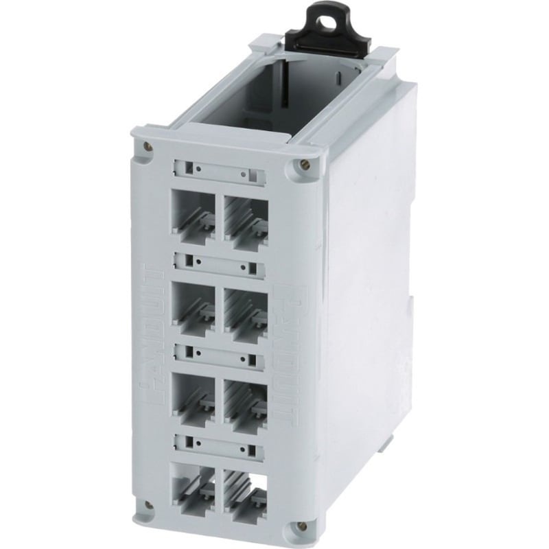 IndustrialNet DIN Rail Mount Patch Panel - Thumbnail 4