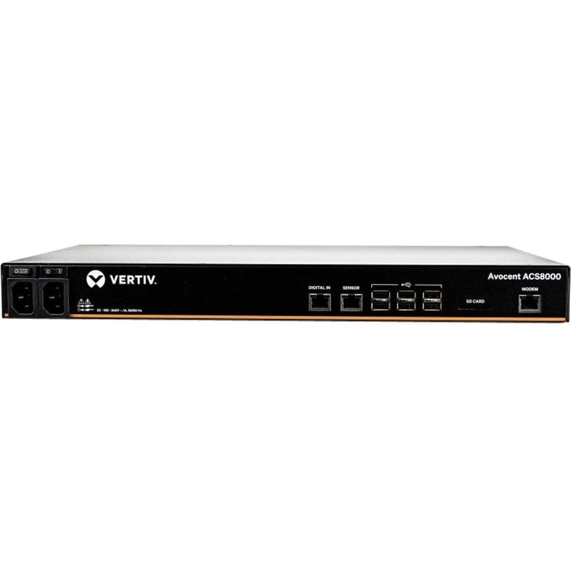 Vertiv Avocent ACS8000 Serial Console - 48 port Console Server | Modem | Dual AC - Thumbnail 1