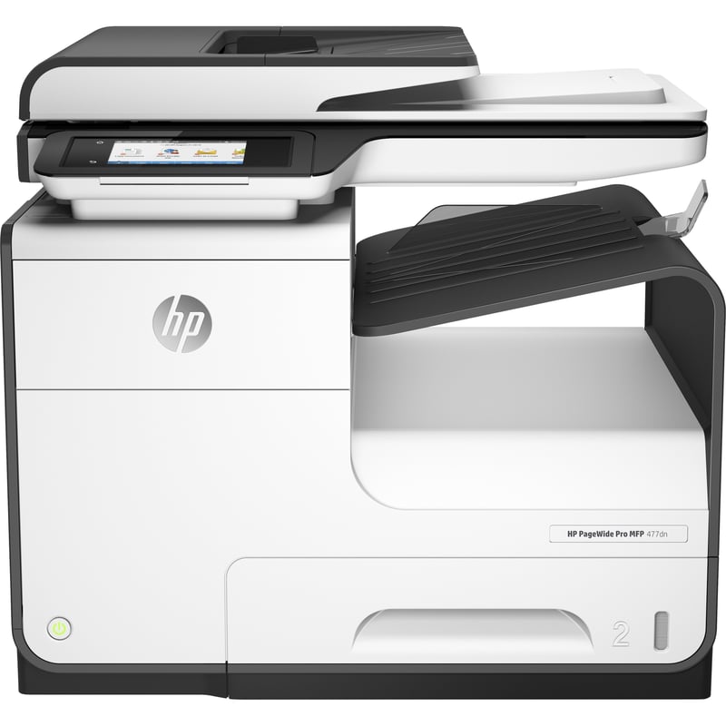 HP PageWide Pro 477dn Page Wide Array Multifunction Printer-Color-Copier/Fax/Scanner-40 ppm Mono/Color Print-2400x1200 Print-Automatic Duplex Print-50000 Pages Monthly-550 sheets Input-Color Scanner-1200 Optical Scan-Color Fax- Ethernet - Thumbnail 1