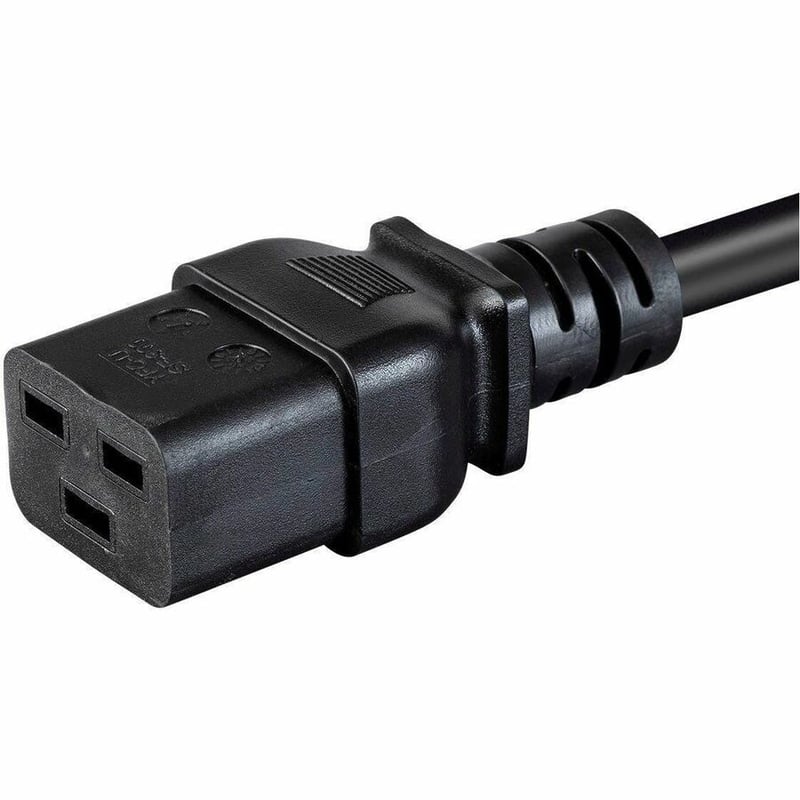 MONOPRICE POWER CORD - NEMA 5-15P TO IEC 60320 C19 _ 14AWG_ 15A/1875W_ 3-PRONG_ - Thumbnail 3