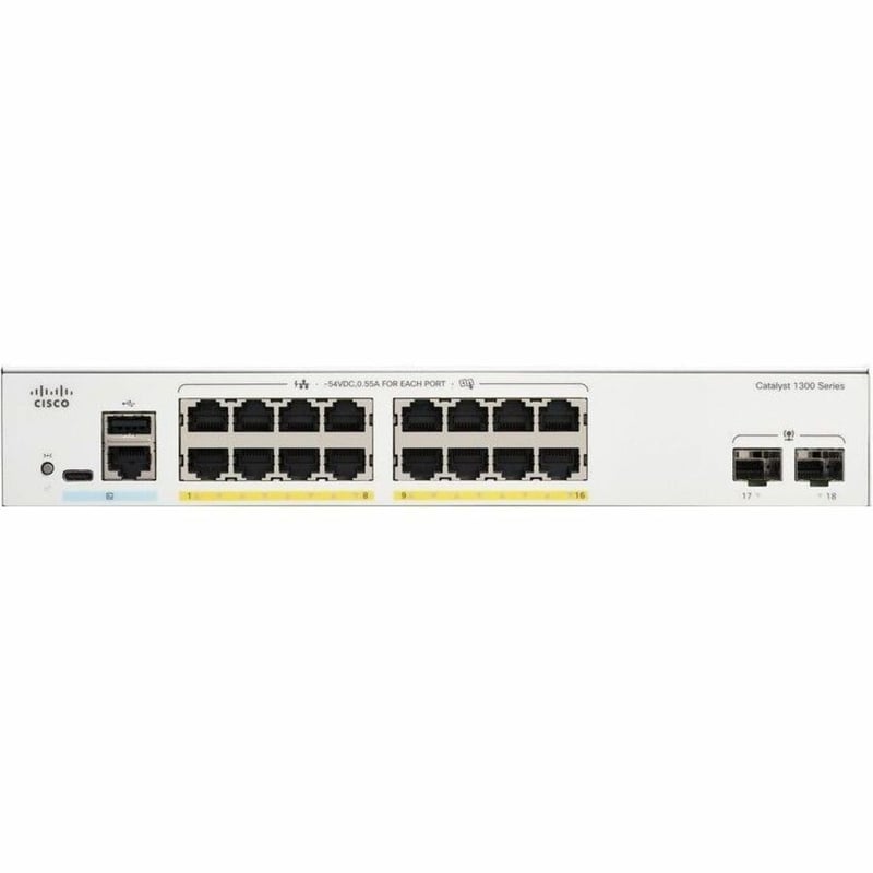 Cisco Catalyst C1300-16P-2G Ethernet Switch - Thumbnail 2