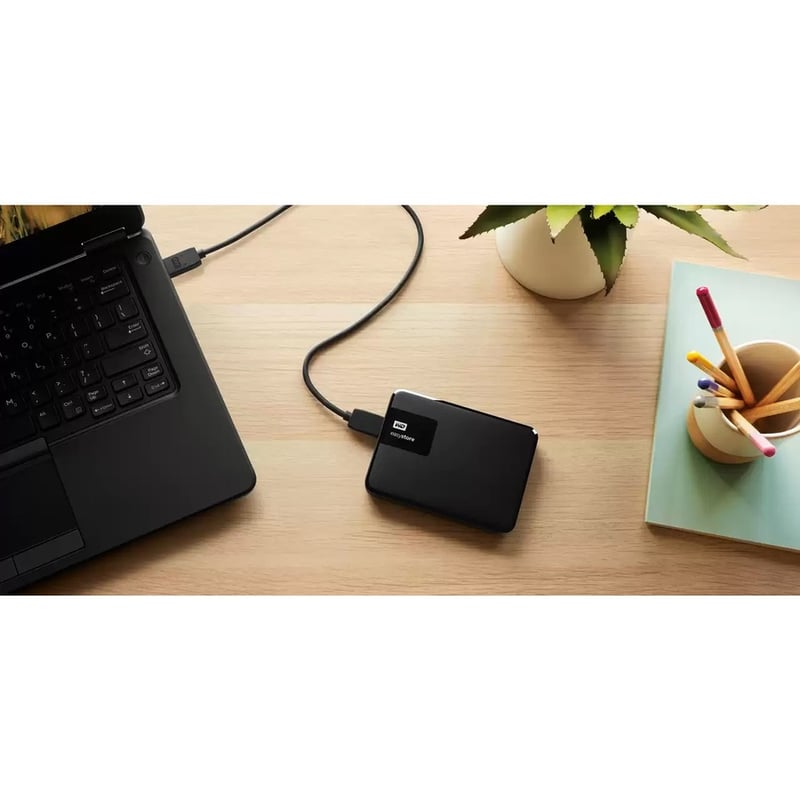 WD EASYSTORE 1TB EXTERNAL USB 3.0 PORTABLE HDD BLACK