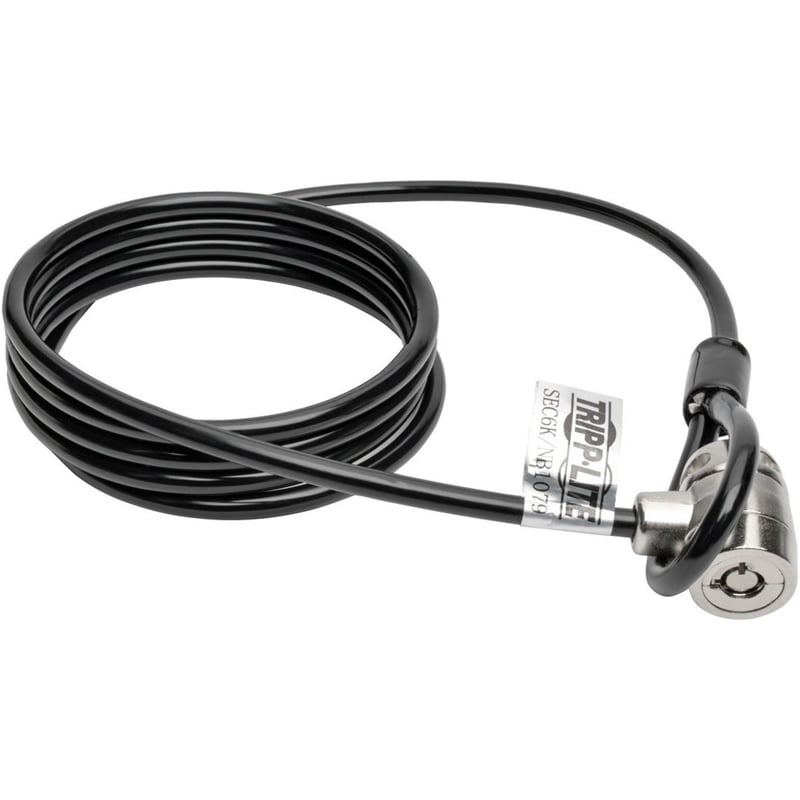 Tripp Lite by Eaton Security Lock for Laptops and Peripherals Keyed 6 ft. (1.83 m) Cable - Thumbnail 1