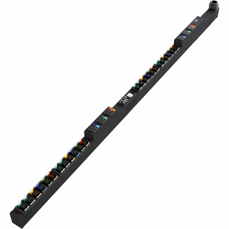 Vertiv PowerIT VP5U60A3 Switched Unit Level Monitoring HD rPDU, Vertical, Three Phase, 24 Combination C13/C19 Outlets, 60/63A, 240/415V WYE, 0U - Thumbnail 1