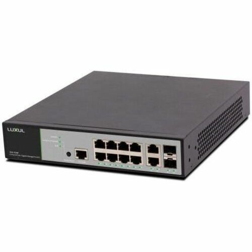 Luxul Front-Facing Rackmount Switch with 12/8 PoE+ Ports - Thumbnail 1