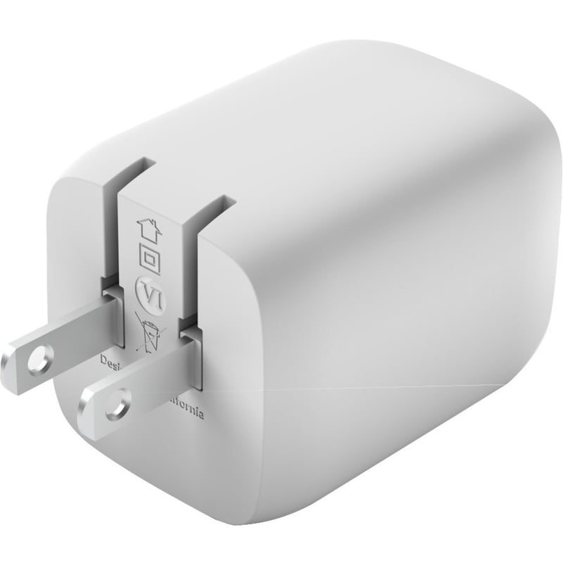 Belkin BoostCharge Pro Dual USB-C GaN Wall Charger with PPS 65W Laptop Chromebook Charging - Power Adapter - Thumbnail 3
