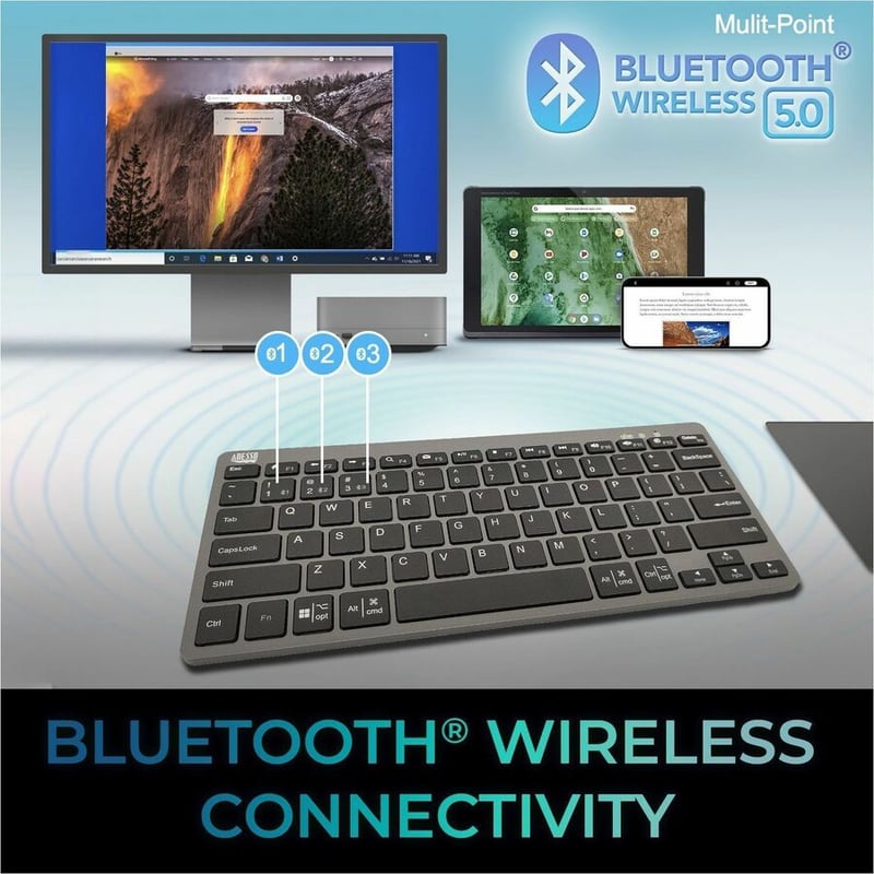 MULTI OS BT MINI KB WCOPILOT SCISSOR SWITCH - Thumbnail 3