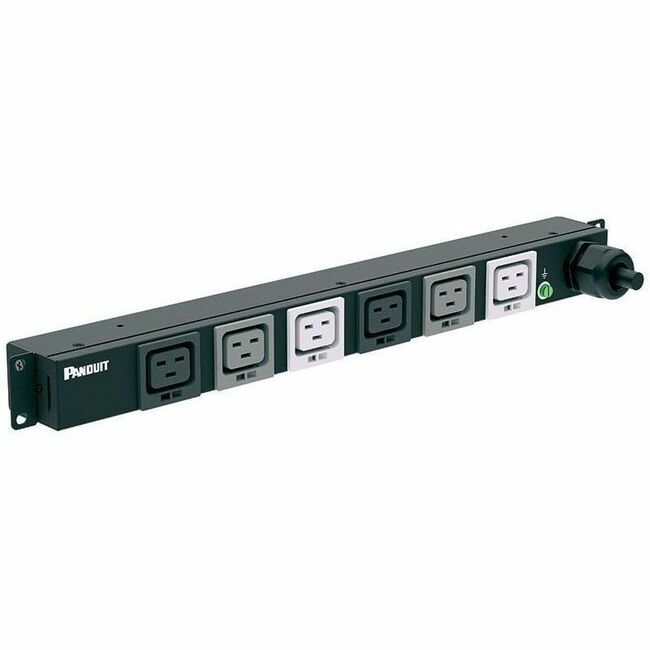 BASIC PDU 16AMP (6)C19 PERFORATED 700MM X 48RU WHITE - Thumbnail 1