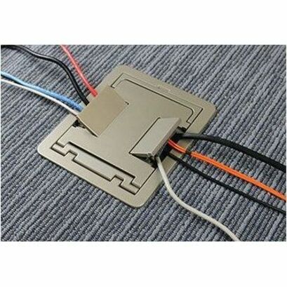 Wiremold CAF3 Shallow Three Gang Raised Floor Box - Thumbnail 2