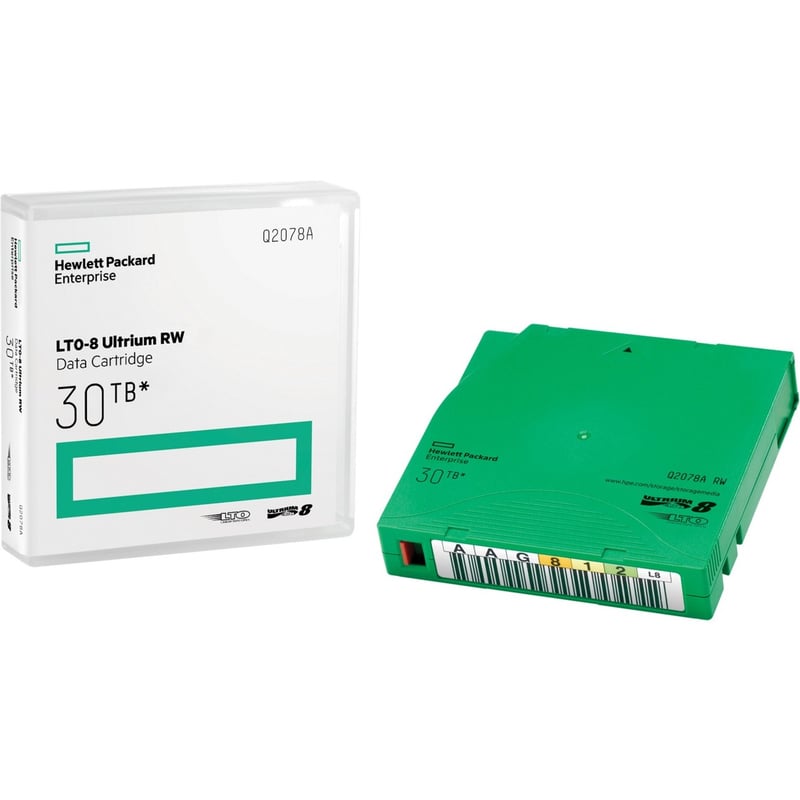 HPE LTO-8 Ultrium 30TB RW Data Cartridge - Thumbnail 1