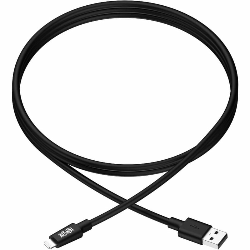 Eaton Tripp Lite Series USB-A to Lightning Sync/Charge Cable (M/M) - MFi Certified, Black, 10 ft. (3 m) - Thumbnail 2