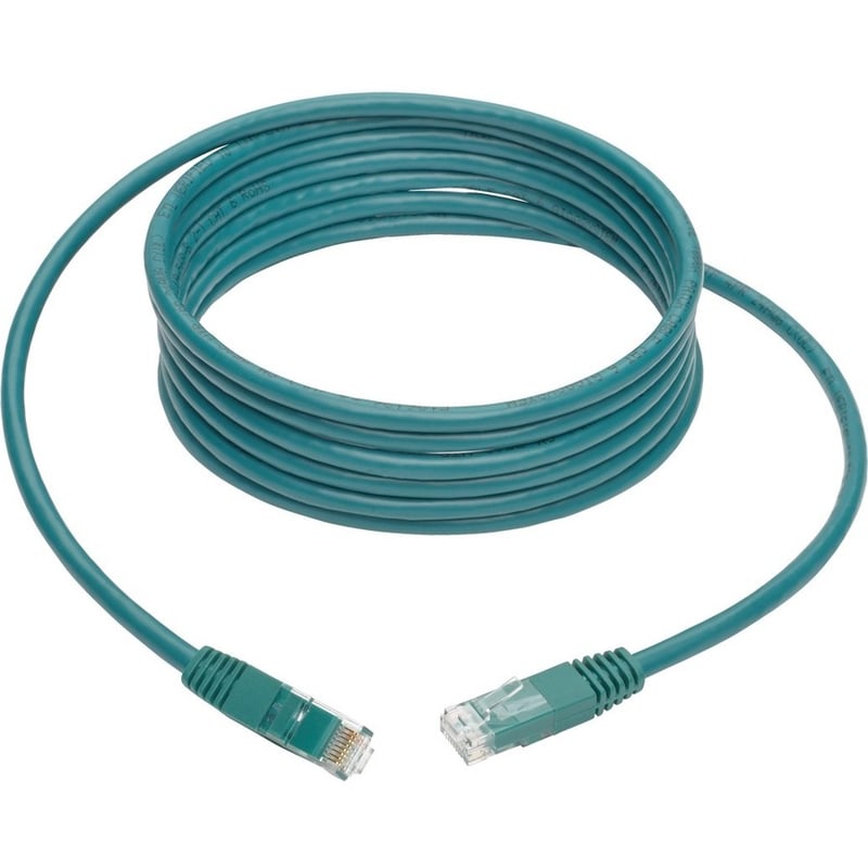 Eaton Tripp Lite Series Cat6 Gigabit Molded (UTP) Ethernet Cable (RJ45 M/M), PoE, Green, 10 ft. (3.05 m) - Thumbnail 5