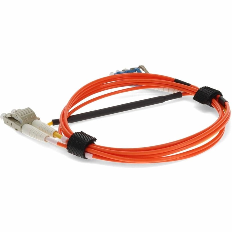 AddOn 3m LC (Male) to LC (Male) Orange OM1 & OS1 Duplex Fiber Mode Conditioning Cable - Thumbnail 3