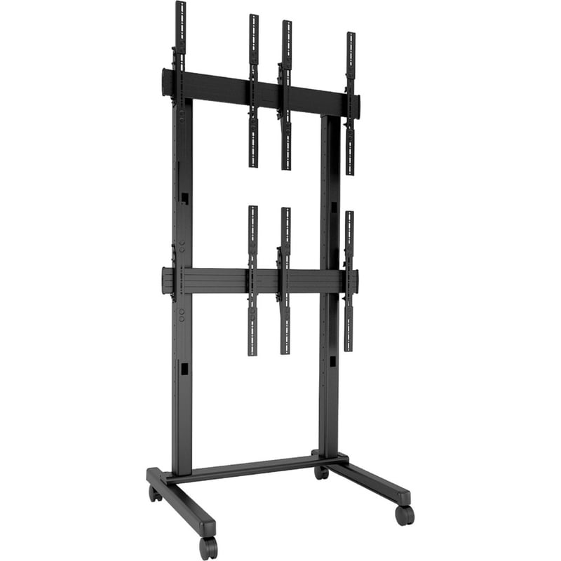Chief FUSION 2 x 2 Portrait Micro-Adjustable Large Freestanding Video Wall Cart - Thumbnail 1