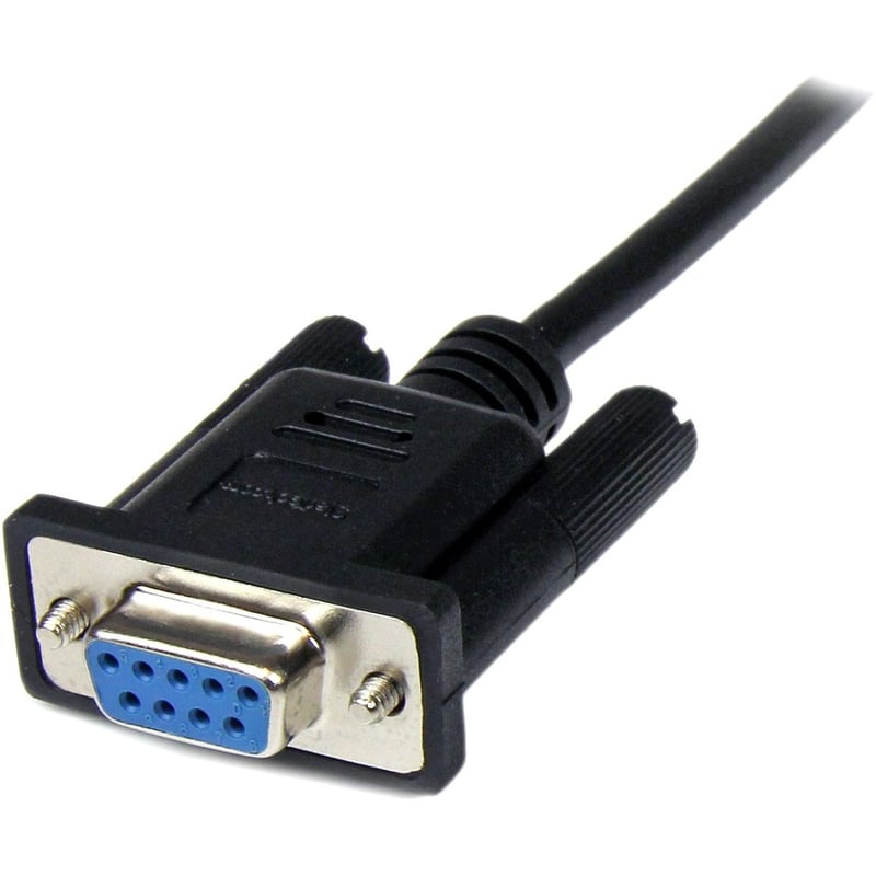 StarTech.com 1m Black DB9 RS232 Serial Null Modem Cable F/M - Thumbnail 2