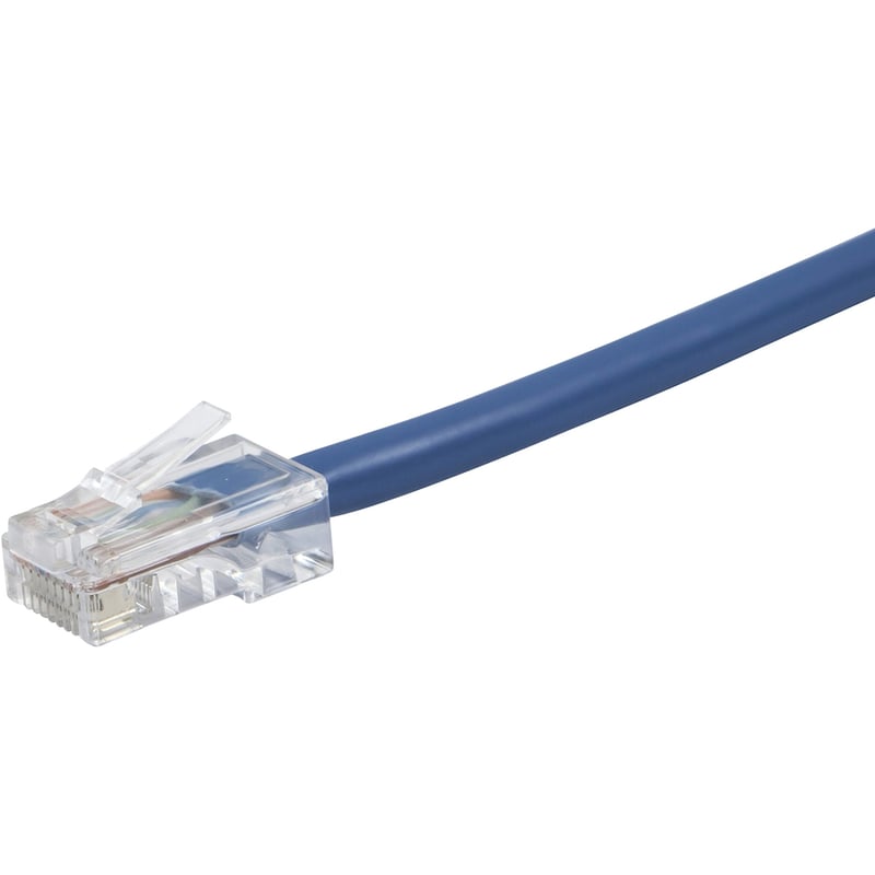 ZEROBOOT SERIES CAT6 24AWG UTP ETHERNET NETWORK PATCH CABLE, 10FT BLUE - Thumbnail 2