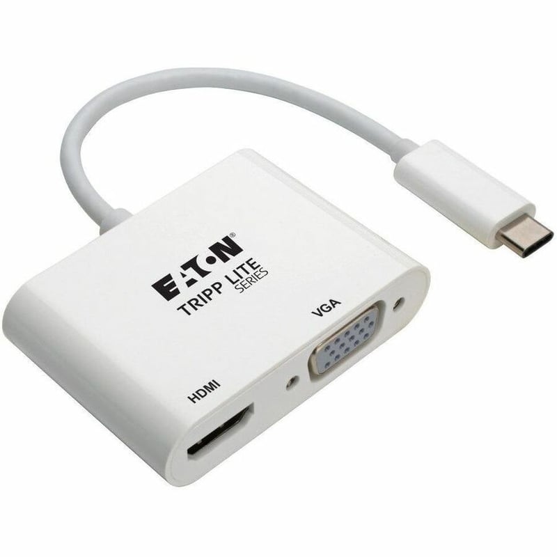 Tripp Lite by Eaton USB C to HDMI / VGA Multiport Adapter Converter 4K, USB Type C, USB-C, USB Type-C - Thumbnail 1