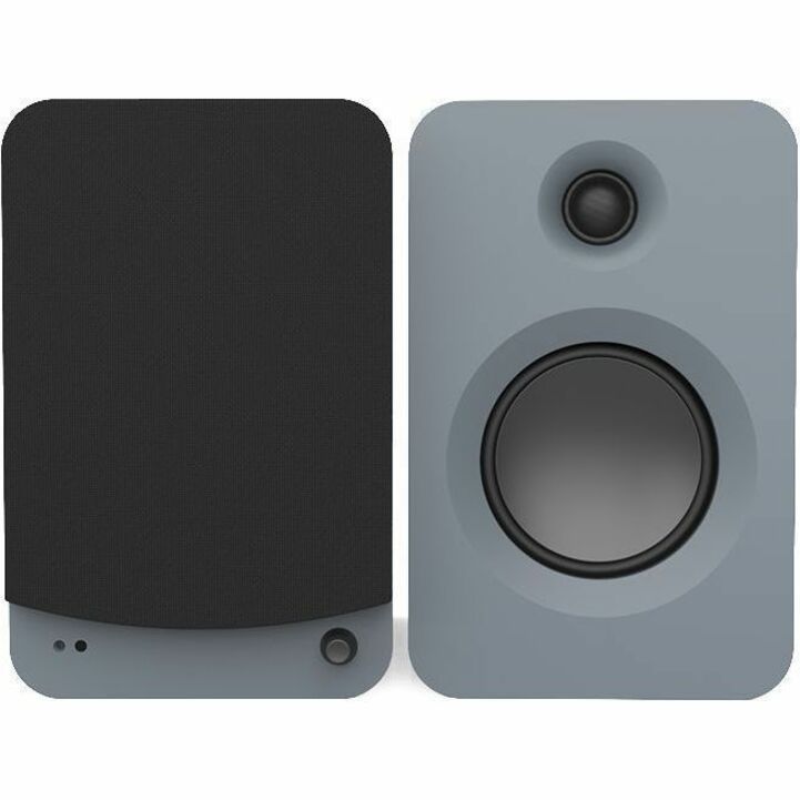 200W POWERED BOOKSHELF SPEAKERS HDMI ARC INPUT - MATTE GRAY PAIR - Thumbnail 2