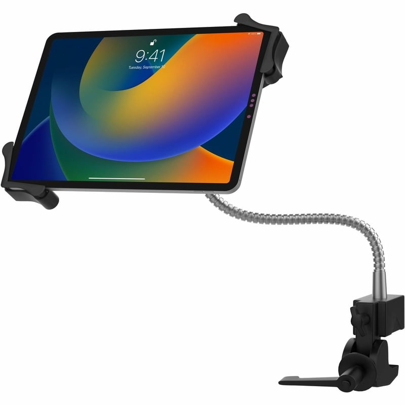 CTA Digital Heavy-Duty Gooseneck Clamp Stand for 7-14 Inch Tablets, including iPad 10.2-inch (7th/ 8th/ 9th Generation) - Thumbnail 1