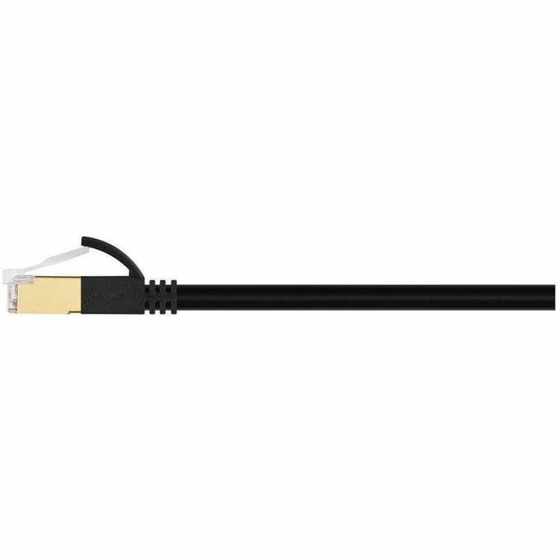 MONOPRICE CAT6A 7FT BLACK PATCH CABLE_ DOUBLE SHIELDED (S/FTP)_ 36AWG_ 10G_ PURE - Thumbnail 2