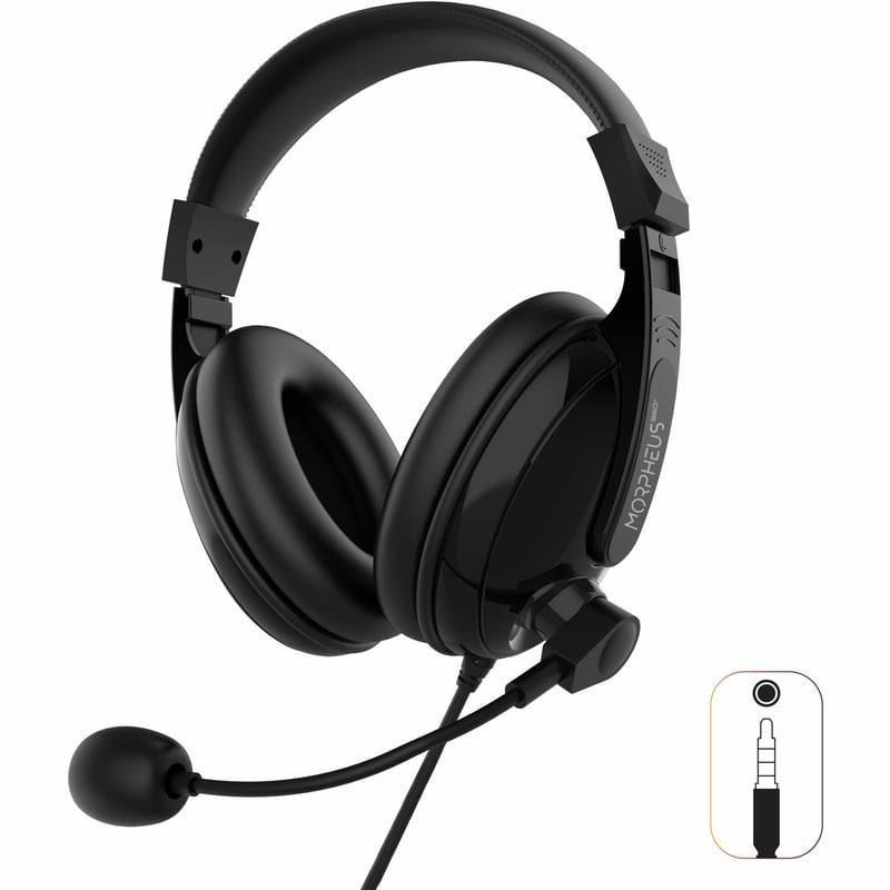 MORPHEUS 360 BASIC MULTIMEDIA STEREO HEADSET WITH MICROPHONE-LIGHTWEIGHT COMFORT - Thumbnail 1