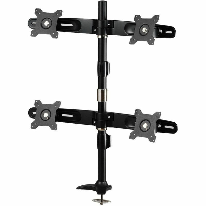 Amer Mounts Quad Monitor Grommet Mount Supports Flat Panel Sizes 15" to 24" AMR4P - Thumbnail 1
