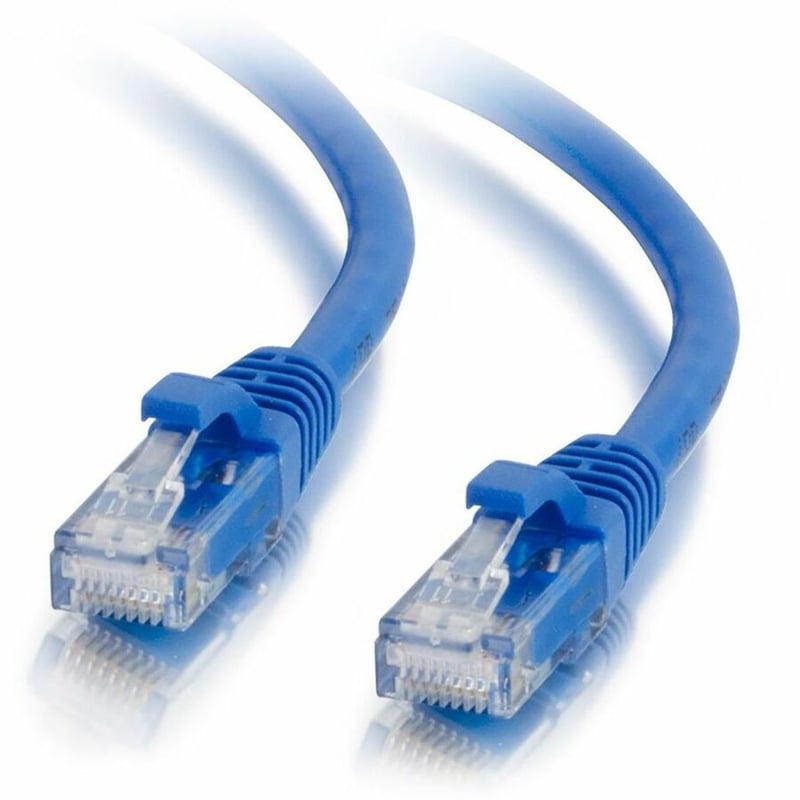 Quiktron Q-Series Patch Cords, CAT5E, Booted, Blue, 20 FT - Thumbnail 2