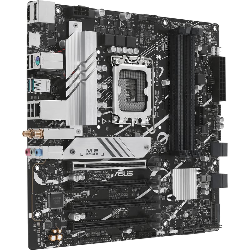 Asus Prime PRIME B760M-A AX Desktop Motherboard - Intel B760 Chipset - Socket LGA-1700 - Micro ATX - Thumbnail 1