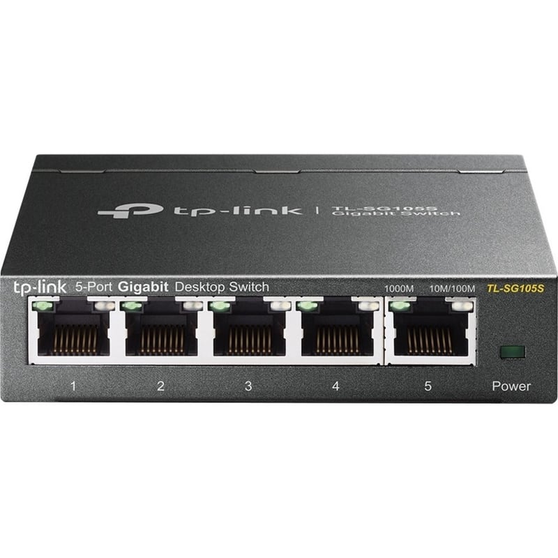 TP-Link TL-SG105S - 5 Port Gigabit Ethernet Switch - Thumbnail 1