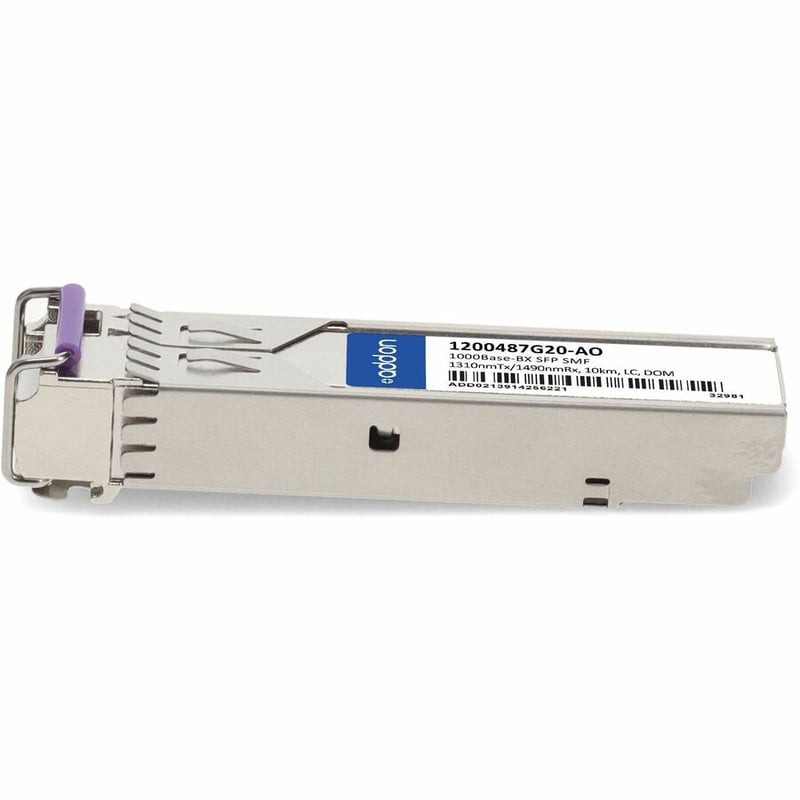 AddOn ADTRAN® 1200487G20 Compatible TAA 1000Base-BX SFP Transceiver (SMF, 1310nmTx/1490nmRx, 10km, LC, DOM) - Thumbnail 2