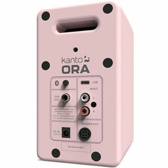 Kanto ORA Bluetooth Speaker System - 50 W RMS - Matte Pink - Thumbnail 4