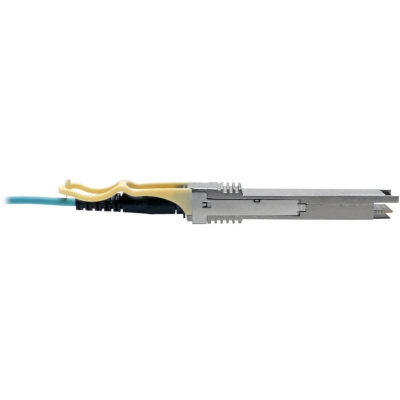 Eaton Tripp Lite Series QSFP28 to QSFP28 Active Optical Cable - 100GbE, AOC, M/M, Aqua, 30M (98.42 ft.) - Thumbnail 4