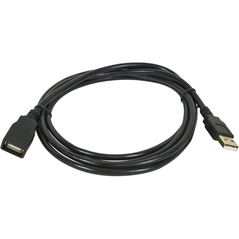 6FT USB 2.0 A MALE TO A FEMALE EXTENSION 28/24AWG CABLE (GOLD PLATED) - Thumbnail 1